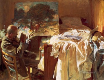  studio Painting - An Artist in His Studio John Singer Sargent